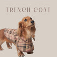 Gallery viewerに画像を読み込む, 【再入荷】DOGGY TRENCH COAT ドギートレンチコート - pawdeadogwear