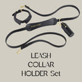 Gallery viewerに画像を読み込む, PERFETTO LEASH , PERFETTO COLLAR & POOPBAG HOLDER SET 本革性リード&本革製首輪&マナー袋ポーチセット - pawdea