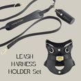 Gallery viewerに画像を読み込む, PERFETTO LEASH , PERFETTO HARNESS & POOPBAG HOLDER SET 本革性リード&本革製ハーネスベスト&マナー袋ポーチセット - pawdea
