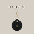 Gallery viewerに画像を読み込む, PERFETTO LEATHER TAG 本革製サークルPAWマークチャーム - pawdeaペット用鈴・チャーム