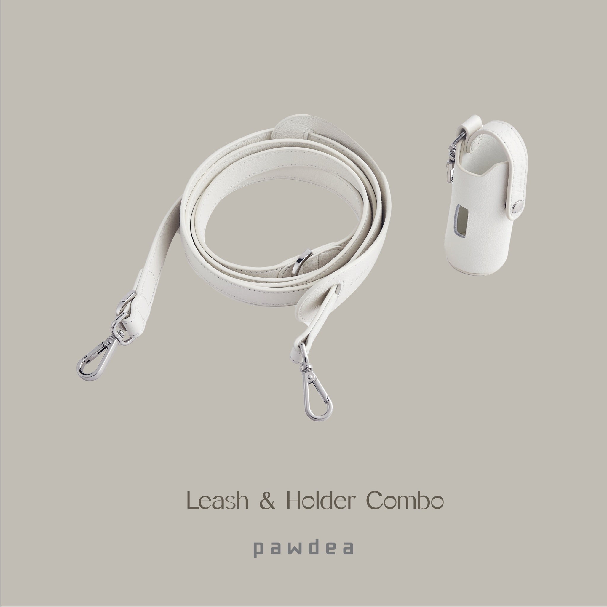 PERFETTO LEASH & POOPBAG HOLDER COMBO 本革製ハンズフリーマルチ